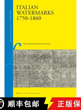 预订 Italian Watermarks 1750-1860 [9789004310612]