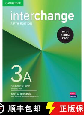 【3-4周达】Interchange Level 3a Student's Book with Digital Pack [With eBook] [9781009040778]