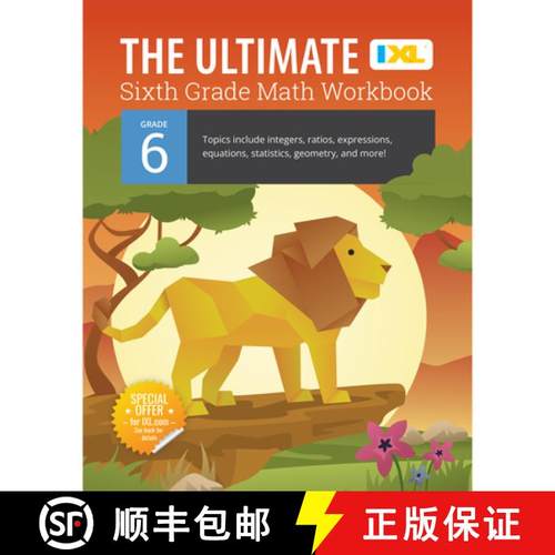 【3-4周达】The Ultimate Grade 6 Math Workbook: Geometry, Algebra Prep, Integers, Ratios, Expressions,... [9781947569614]