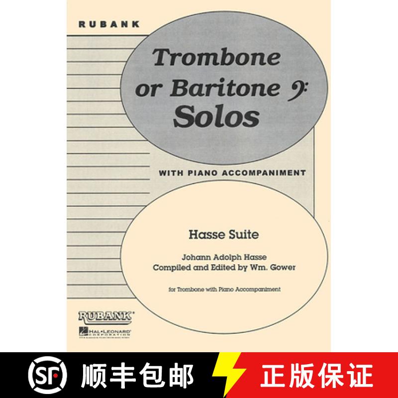 【3-4周达】Hasse Suite: Trombone Solo with Piano - Grade 4 [9781495014741]