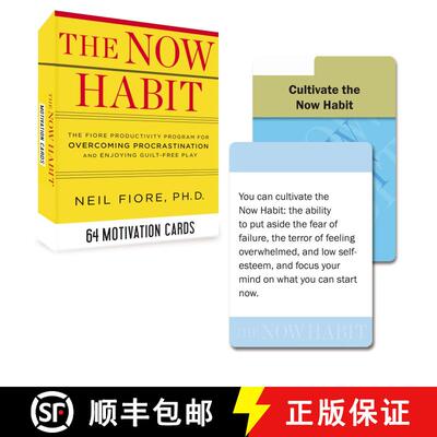 【3-4周达】The Now Habit: 64 Motivation Cards: The Fiore Productivity Program for Overcoming Procrast... [9780399168147]