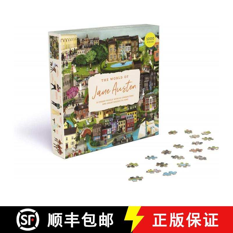现货 拼图 简·奥斯丁的世界 The World of Jane Austen 1000 Piece Jigsaw Puzzle [9781786279118]