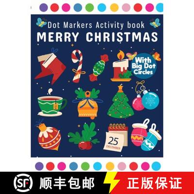 【3-4周达】Dot Markers Activity Book Merry Christmas: Dot Marker For Kids, Christmas Coloring Activit... [9783755112501]