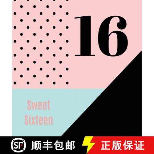 【3-4周达】精装 Happy 16th Birthday Guest Book (Hardcover): Sweet Sixteen Guest book, party and birth... [9781912817740]