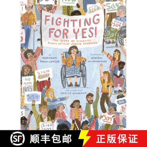 预订 精装 Fighting for Yes!: The Story of Disability Rights Activist Judith Heumann [9781419755606]