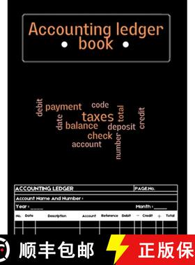 【3-4周达】Accounting Ledger Book: A Complete Expense Tracker Notebook, Expense Ledger, Bookkeeping R... [9781803936680]