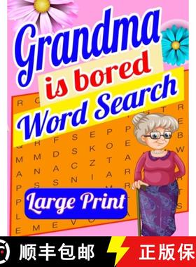 【3-4周达】Grandma is Bored Word Search Large Print: Crossword Puzzle Book for Seniors - Word Search ... [9783177370961]