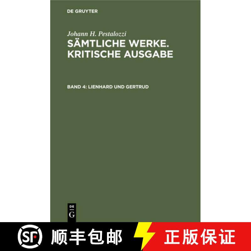 【3-4周达】精装 Lienhard und Gertrud – 1. Teil 1790 2. Teil 1790 3. Teil 1792 Entwürfe zu einem 4. ... [9783112421079] - 实物图