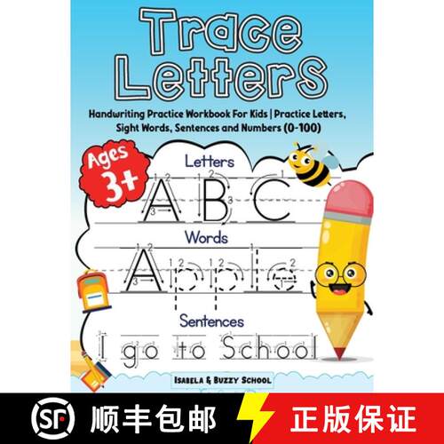 【3-4周达】Trace Letters: Alphabet Handwriting Practice Workbook for Kids Trace Letters of the Alphab... [9787256391069]