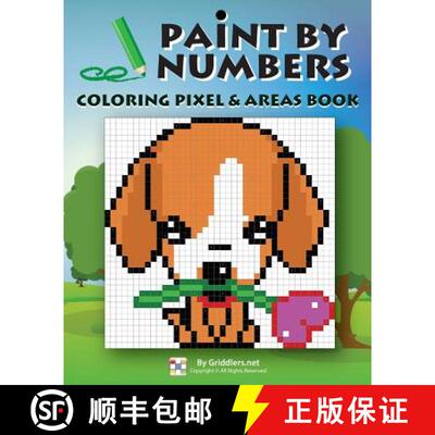 【3-4周达】Paint by Numbers: Coloring Pixel & Areas Book [9789657679265]