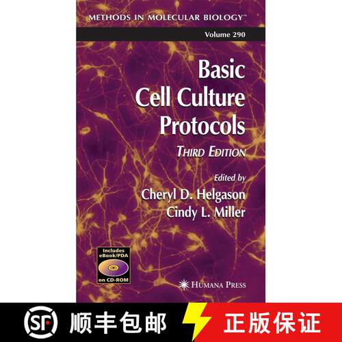 【3-4周达】精装 Basic Cell Culture Protocols (Third Edition 2005) [9781588292841]