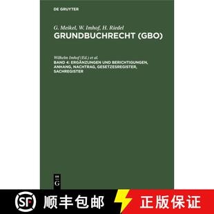【3-4周达】精装 DEG Ergänzungen und Berichtigungen, Anhang, Nachtrag, Gesetzesregister, Sachregister [9783112308615]