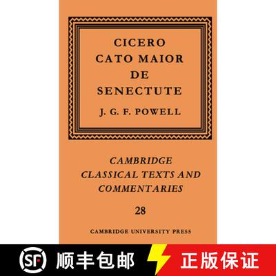 【3-4周达】精装 Cicero: Cato Maior de Senectute: - Cicero: Cato Maior de Senectute [9780521335010]