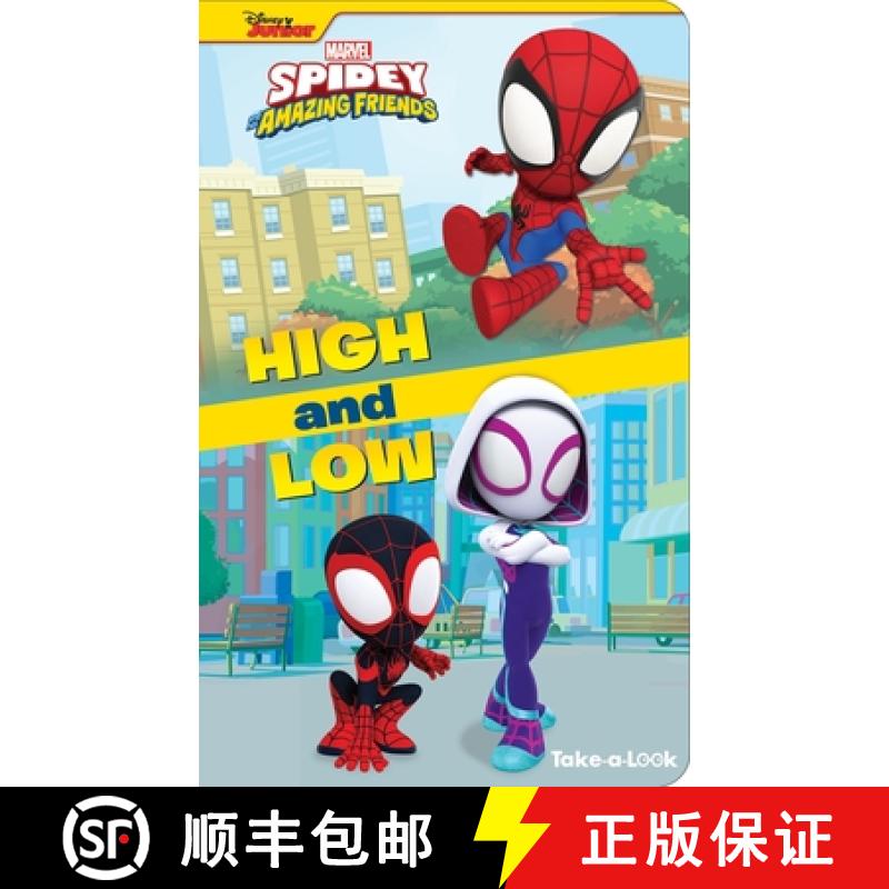 【2-3周达】Disney Junior Marvel Spidey and His Amazing Friends: High and Low Take-a-Look Book: Take-a... [9781503759954]