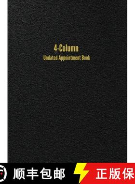 【3-4周达】4-Column Undated Appointment Book: 4-Person Daily Appointment Book Undated [9781947399181]