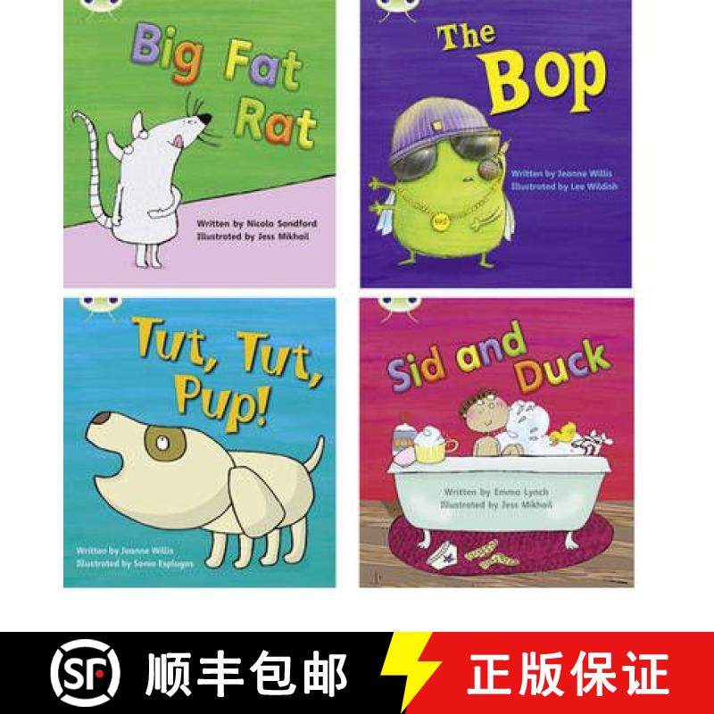 【3-4周达】Learn to Read at Home with Phonics Bug: Pack 2 (Pack of 4 Fiction Books) [9781408269336]
