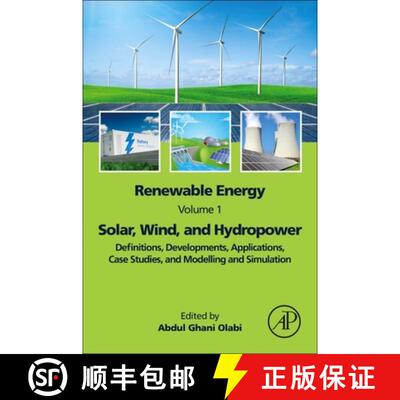 【3-4周达】Renewable Energy - Volume 1: Solar, Wind, and Hydropower: Definitions, Developments, Appli... [9780323995689]