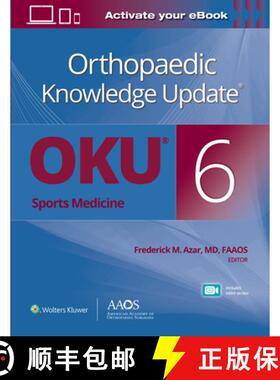 【3-4周达】Orthopaedic Knowledge Update®: Sports Medicine 6 Print + Ebook with Multimedia (AAOS - Am... [9781975152642]