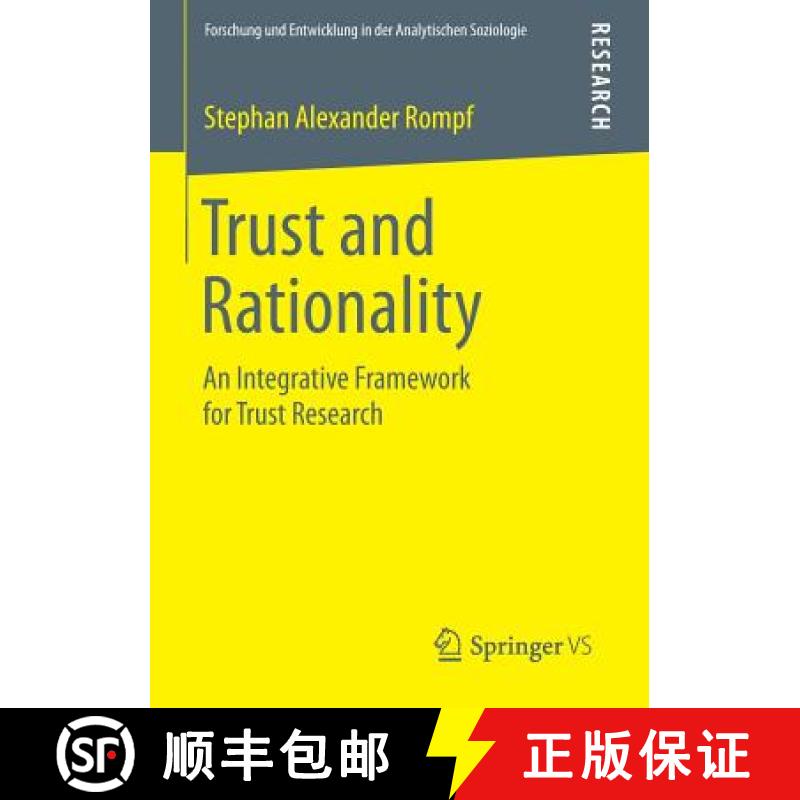 【3-4周达】Trust and Rationality : An Integrative Framework for Trust Research [9783658073268]