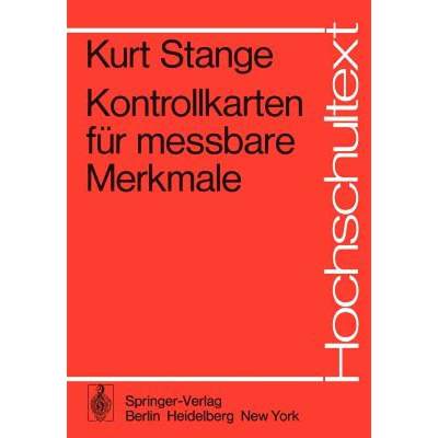 【4周达】Kontrollkarten Für Messbare Merkmale [9783540073536]