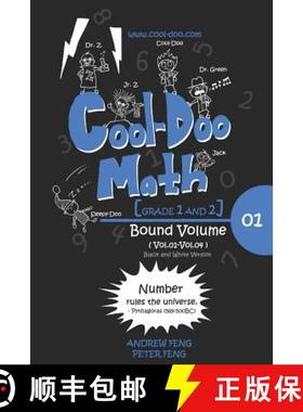 预订 Cool-Doo Math - Grade 1&2 - Bound Vol.01 - Black & White Version [9780993837111]