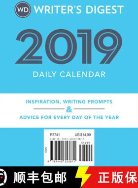 【3-4周达】Writer's Digest 2019 Daily Calendar: Inspiration, Writing Prompts, and Advice for Every Da... [9781440353871]