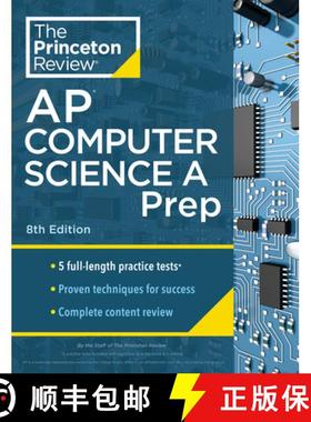 【3-4周达】Princeton Review AP Computer Science A Prep, 8th Edition: 5 Practice Tests + Complete Cont... [9780593517055]