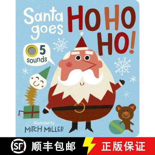 【3-4周达】Santa Goes Ho Ho Ho! An Interactive Book with 5 Sounds! [9781664352391]