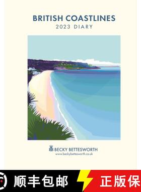 【3-4周达】British Coastlines, Becky Bettesworth Deluxe A5 Diary 2023 [9781529824254]