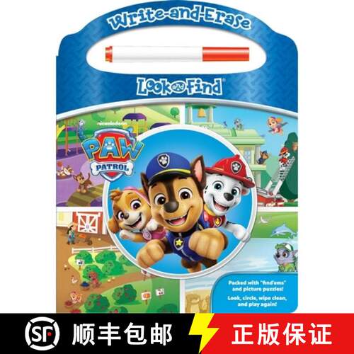 【3-4周达】Nickelodeon Paw Patrol: Write-And-Erase Look and Find: Write-And-Erase Look and Find [9781503731455]