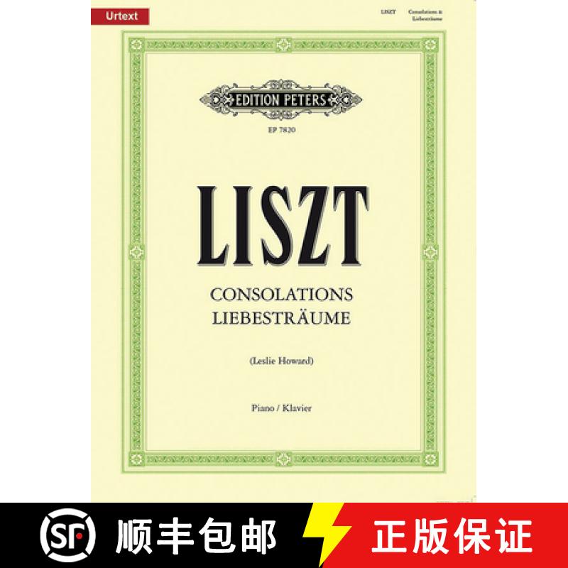 【3-4周达】Consolations and Liebesträume for Piano: Urtext [9790577086101]