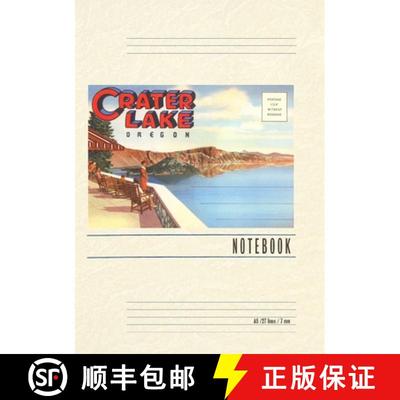 【3-4周达】Vintage Lined Notebook Postcard Folder, Greetings from Crater Lake, Oregon [9798385445134]