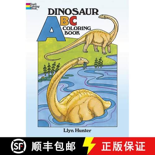 预订 恐龙ABC涂色书 Dinosaur ABC Coloring Book [9780486257860]