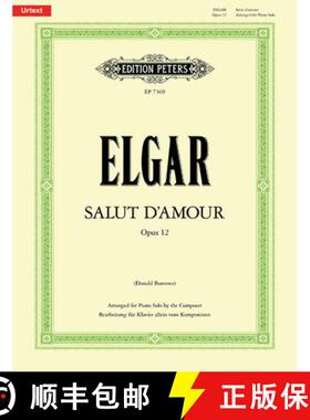 【3-4周达】Salut d'Amour Op. 12 (Arranged for Piano Solo by the Composer): Urtext [9790577084305]