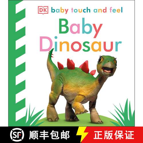 【3-4周达】Baby Touch and Feel Baby Dinosaur: An Interactive Dino Board Book [9781465468413]