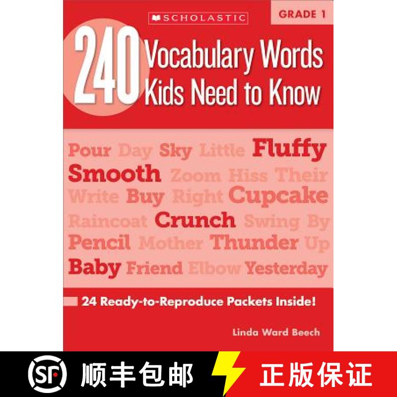 240 Vocabulary Words Kids Need to Know: Grade 1: 24 Ready-to-Reproduce Packets That Make Vocabulary B... [9780545460507]