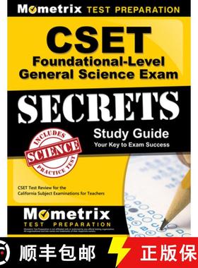 预订 CSET Foundational-Level General Science Exam Secrets Study Guide: CSET Test Review for the Calif... [9781609715618]