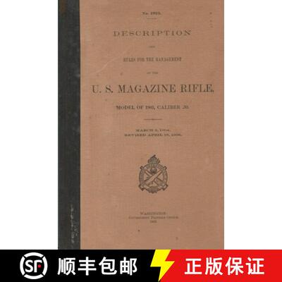 【3-4周达】US Magazine Rifle Model of 1903 Caliber .30 M1903 Springfield Rifle .30-06 [9781088004814]