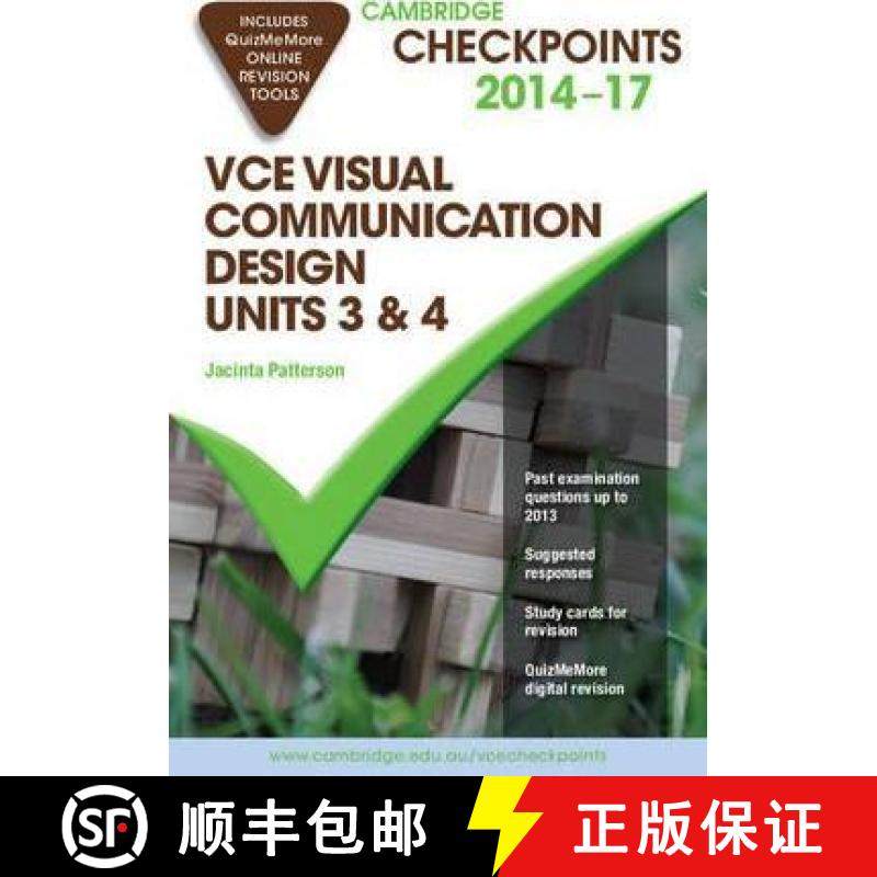 【3-4周达】Cambridge Checkpoints VCE Visual Communication Design Units 3 and 4 2014-17 and Quiz Me More [9781107689442]