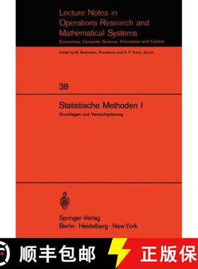 【3-4周达】Statistische Methoden I: Grundlagen Und Versuchsplanung [9783540049616]