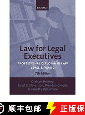 【3-4周达】Law for Legal Executives: Professional Diploma in Law: Level 3, Year 2 [9780199268399]