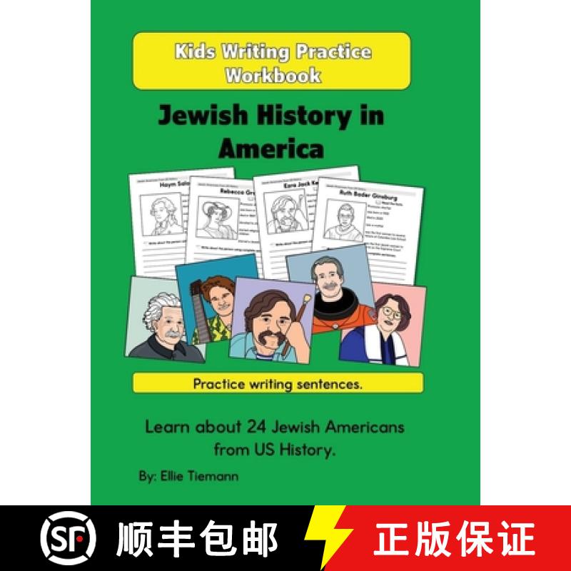 【3-4周达】Kids Writing Practice Workbook: Jewish History in America [9781967783021]