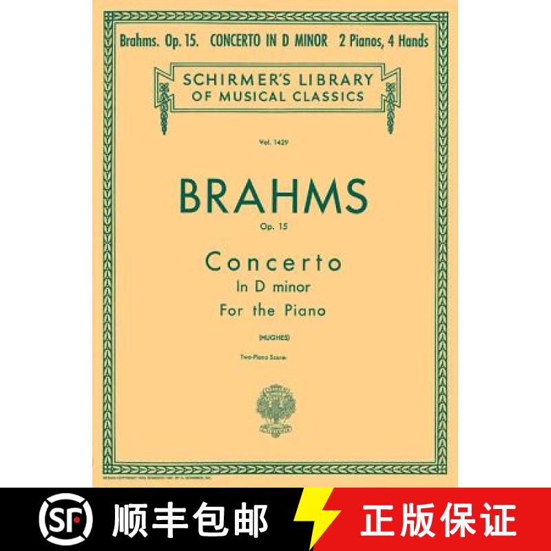 【3-4周达】Concerto No. 1 in D Minor, Op. 15 (2-Piano Score): Schirmer Library of Classics Volume 142... [9780793539109]