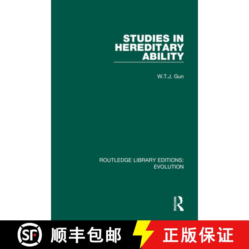【3-4周达】STUDIES IN HEREDITARY ABILITY (RLE, [9780367277635]