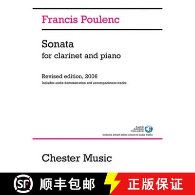 【3-4周达】Sonata for Clarinet and Piano: Revised Edition, 2006 Audio Edition [9781783059515]