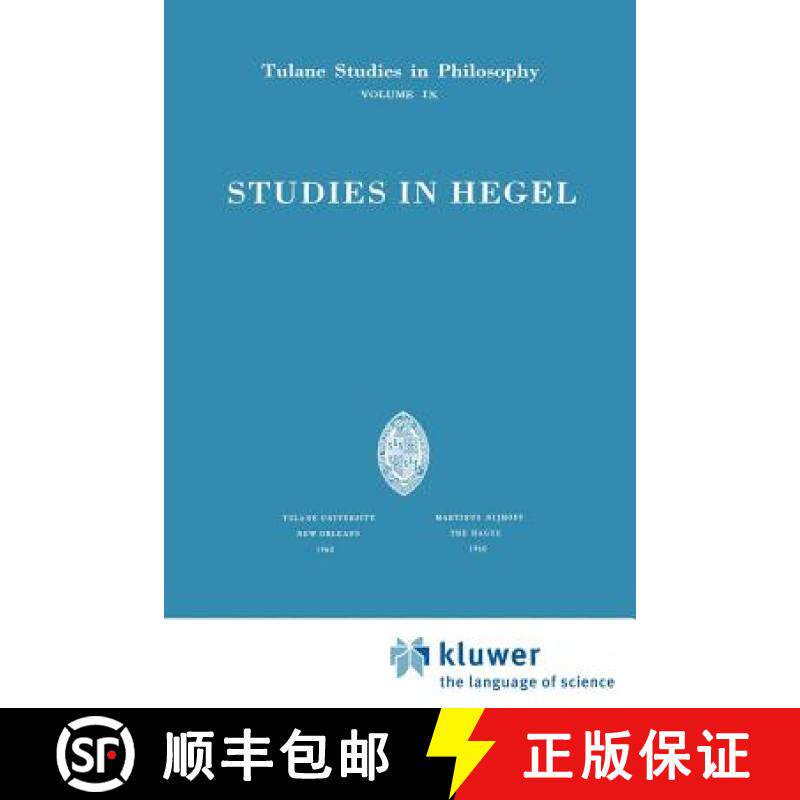 【3-4周达】Studies in Hegel : Reprint 1960 [9789024702831]