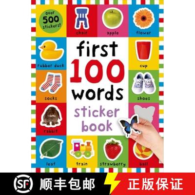 【3-4周达】First 100 Words Sticker Book: Over 500 Stickers [9780312518998]