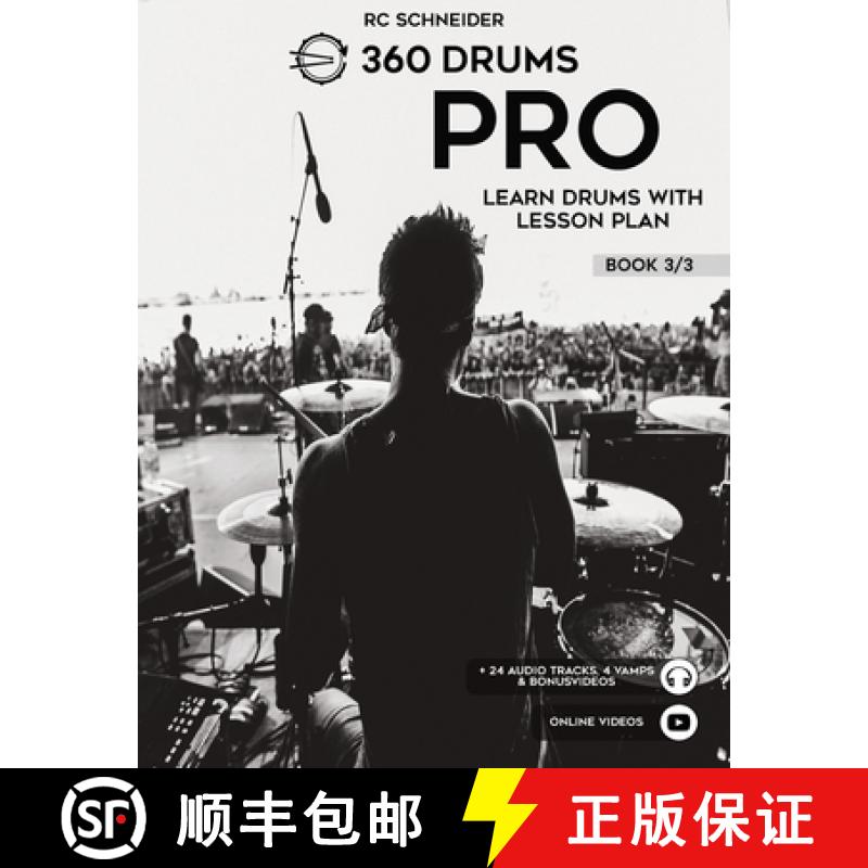 【3-4周达】PRO - Learn Drums with Lesson Plan [9783949357169]
