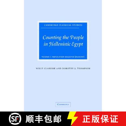 预订 精装 Counting the People in Hellenistic Egypt: Volume 1, Population Registers (P. Count): - Popu... [9780521838382]