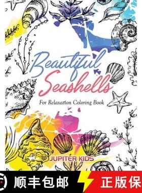 【3-4周达】Beautiful Seashells For Relaxation Coloring Book [9781683262848]